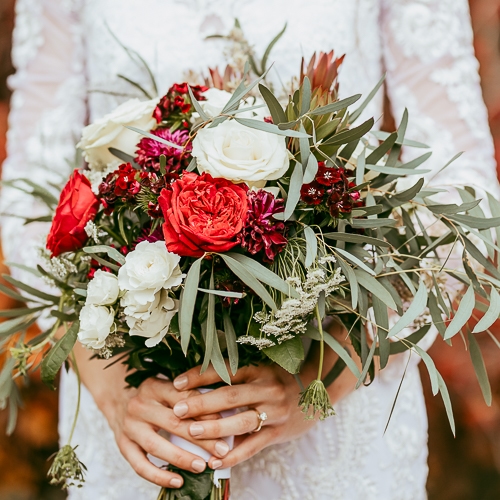 Winter Wonderland Wedding Bride Bouquet